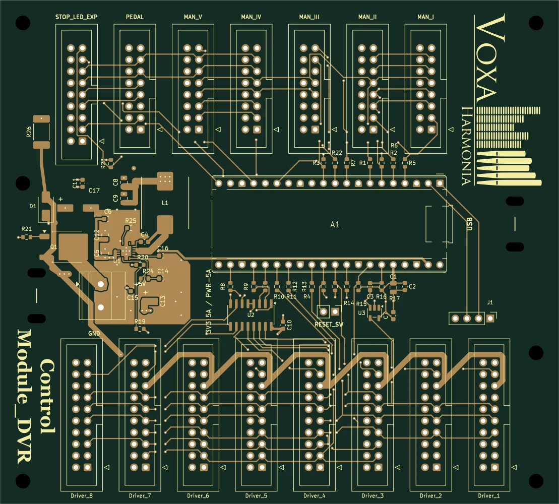Control Modul Driver — NYÁK-ábra