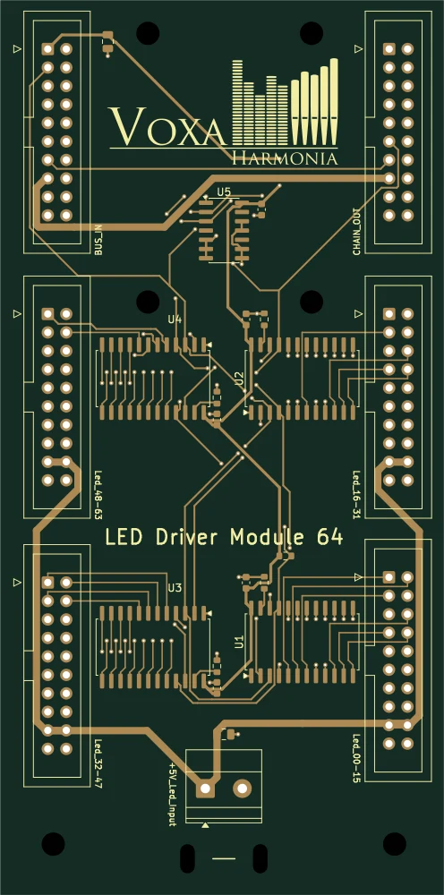 LED Driver 64 — NYÁK-ábra